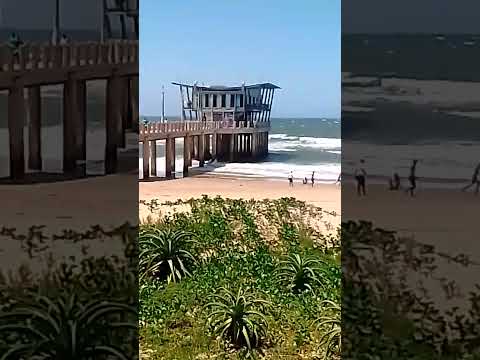 Shaka Marine beach South Africa hot day