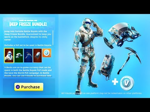 New Deep Freeze Bundle Rewards Fortnite Deep Freeze Skin Gameplay | Fortnite raptor skin unmasked New Deep Freeze Bundle Rewards Fortnite Deep Freeze Skin Gameplay - fortnite deep freeze skin gameplay