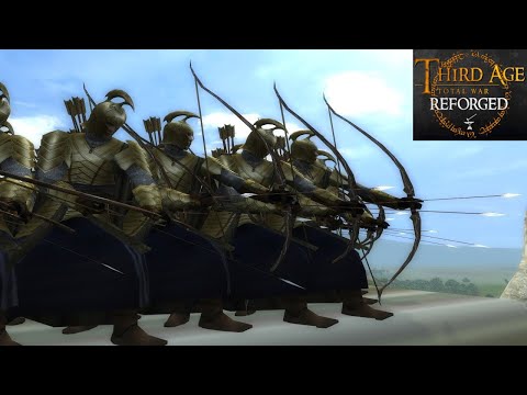HIGH ELVES AND MEN LAST STAND AGAINST 20000 ORCS (Siege Battle) - Third Age: Total War (Reforged)