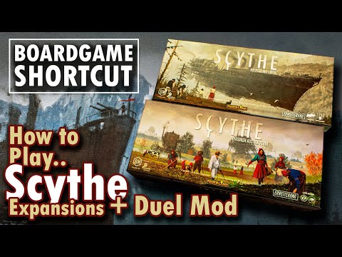 Scythe: How to play the Expansions + 2-Player Hardcore Mod | Board Game Shortcut
