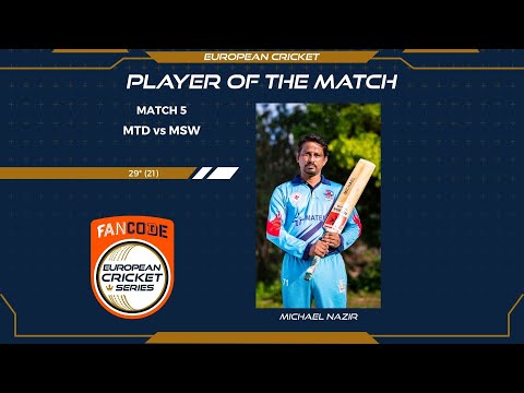 POTM: M.Nazir - MTD vs MSW | Highlights | FanCode ECS Malta Encore Day 2 | Malta 2021