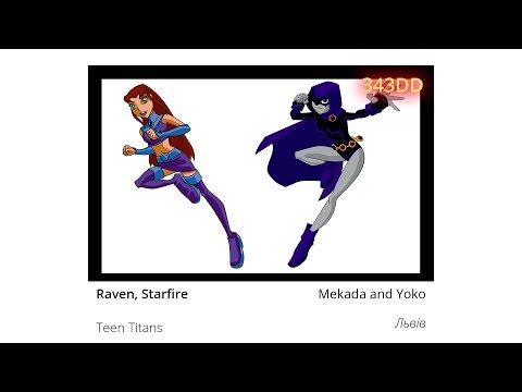 c08a. Anicon 9 - Mekada and Yoko: Teen Titans! - Raven, Starfire