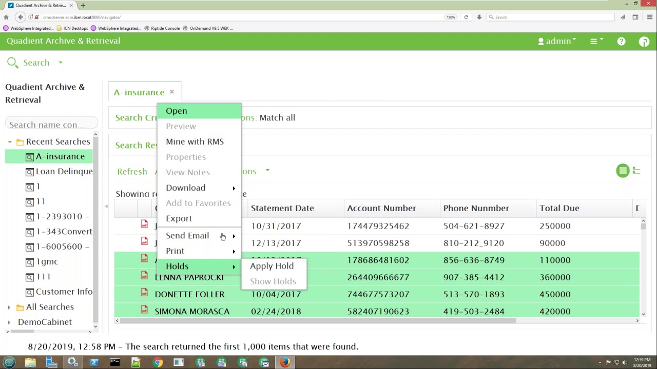 QAR Inspire created PDF retrieval New