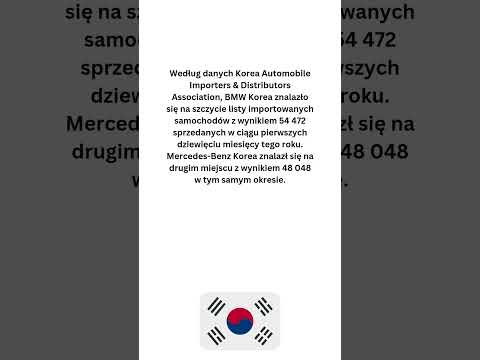 Południowi Koreańczycy lubią niemieckie marki samochodów luksusowych #BMW i #mercedes