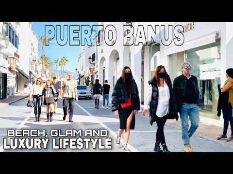 PUERTO BANUS MARBELLA MALAGA SPAIN WALK TOUR 2021[4K] Puerto Banus Beach, Glam And Luxury Lifestyle