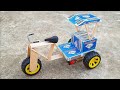 How To Make Matchbox Cycle Rickshaw Matchbox Crafts Diy At Home From Dc Motor