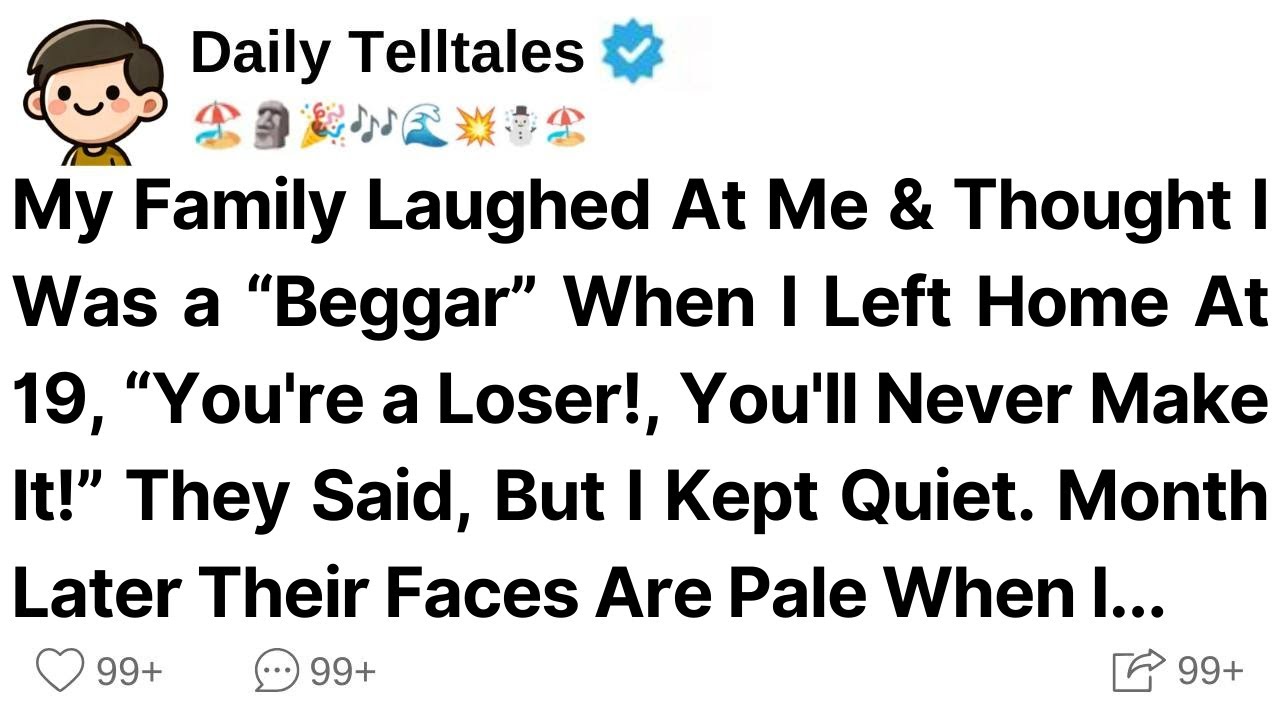 My Family Laughed At Me & Thought I Was a “Beggar” When I Left Home At 19, “You're a Loser!