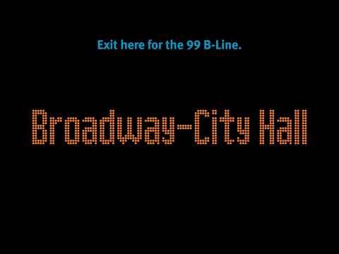 New Waterfront and Broadway Station Announcements