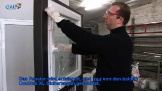 CAL Doublex XL Tür & Fenstersicherung im Einbruchstest. Einbruchsversuch. Window lock, Break-in test