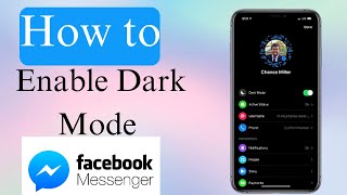 How to turn on dark mode on facebook messenger