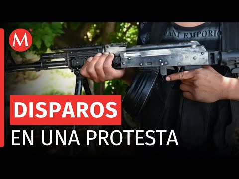 Sujetos armados dispersan a disparos protesta por falta de agua en Palmar de Bravo, Puebla