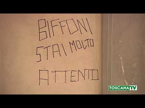 2018-08-20 PRATO - SCRITTA MINATORIA CONTRO IL SINDACO, INDAGINI IN CORSO
