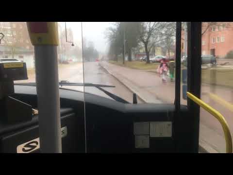 Bus ride line 4 from Wenströmska to Drottninggatan.