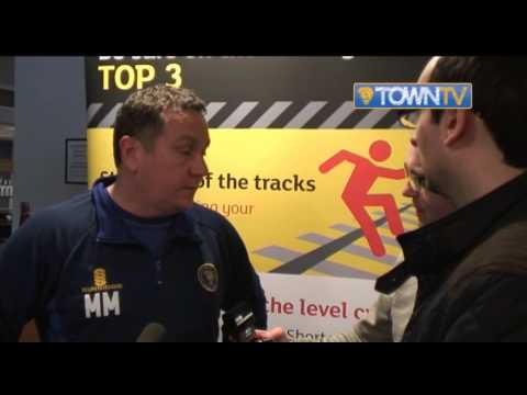 Micky Mellon pre Tranmere Rovers away 14/15 - Town TV