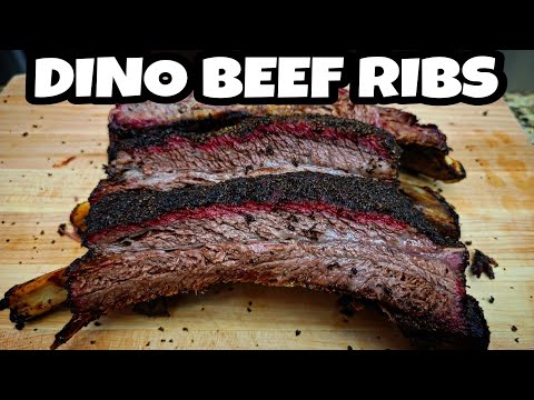 Texas Style Beef Ribs - Smoked BBQ Dino Ribs