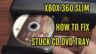 How to repair & open the Xbox 360 Slim disk drive tray when stuck