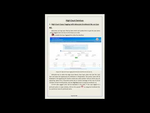 Advocate Registration and Case Tagging Application User Manual