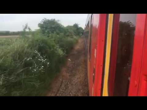 Rear Cab Ride on 156 from Ancaster to Sleaford Out Window View 30.05.2016