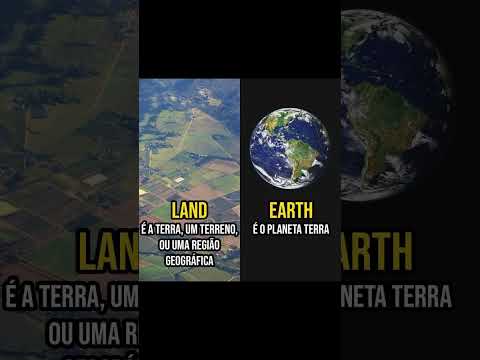 DIFERENÇA ENTRE LAND E EARTH | #english #earth  #vocabulary
