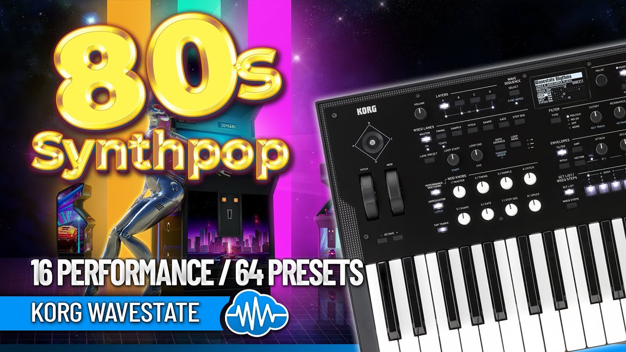 KLL023 - 80s Synthpop - Korg Wavestate / mkII / Se / Native ( 64 presets ) - Video Preview 1