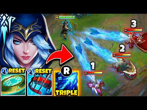 I found my new FAVORITE Ashe build in League of Legends... TRIPLE ULT RESET ASHE!