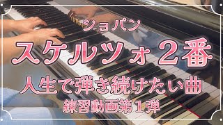 ショパンのスケルツォ２番｜人生で弾き続けたい曲｜練習開始！！｜早速壁にぶち当たってます｜大人ピアノ