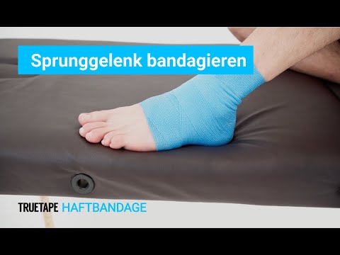 TRUETAPE®: Ankle bandaging | Instructions using the adhesive bandage