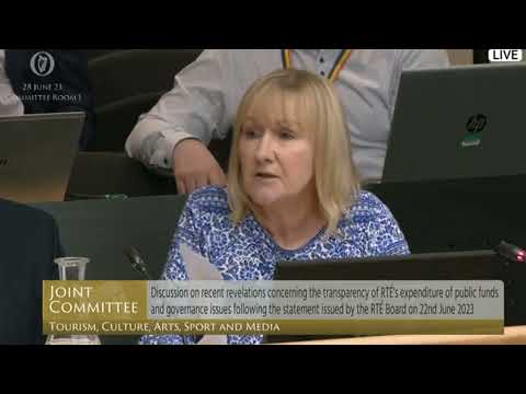 Hidden Payments Scandal Imelda Munster TD grills RTÉ's Chief Financial Officer