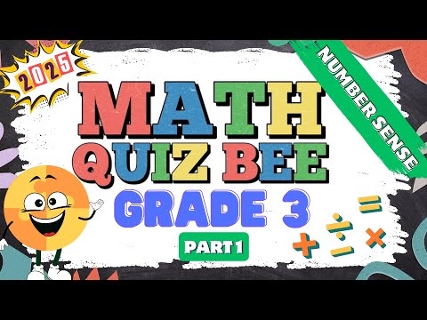 2025 Math Quiz Bee for Grade 3 | Quiz 1 | Number Sense | Quiz by brainYs