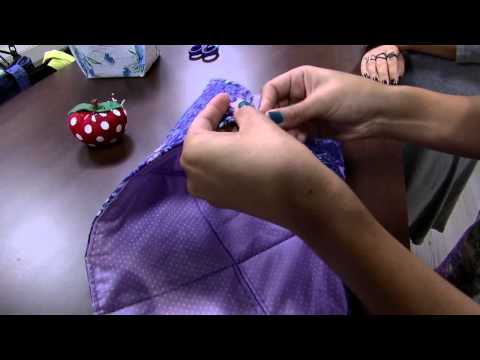 Mulher.com 28/04/2015 Stella Hoff - Cesta em formato de flor com tecido Parte 2/2