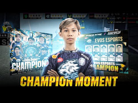 EWC CHAMPION MOMENT 🏆 | EWC CHAMPION EVOS | ESPORTS WORLD CUP HIGHLIGHTS