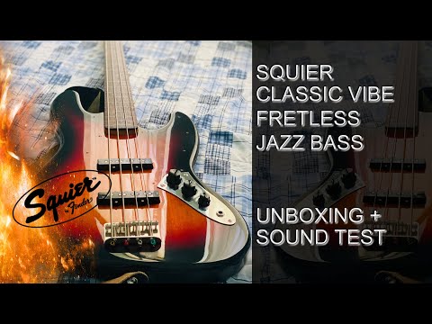 Squier  Classic Vibe 60's Jazz Bass Fretless 3 Tone Sunburst image 21