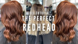 Blonde to RED in one easy step - how I dye bleached hair to the perfect Auburn Natural Ginger Color!