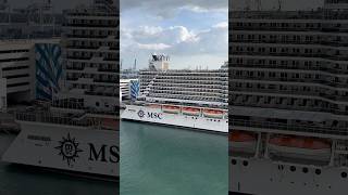 Passing by MSC Seaside in Miami! #msccruises #mscseaside #cruiseship #cruise #cruiselife #portmiami