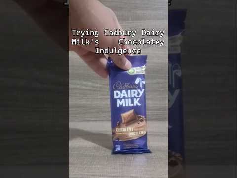 Trying Cadbury's Dairy Milk Chocolate Indulgence | #chocolate #cadbury #food #bar #review #shorts