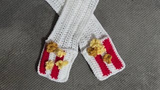 I made a Popcorn Scarf 🍿 