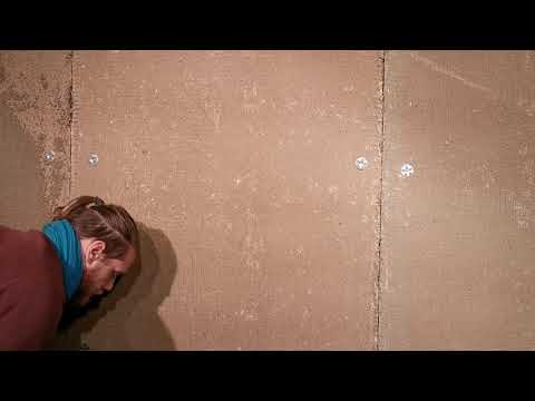 Haftputz auf Trockenbauplatte aus Hanf und Lehm