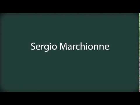 How to pronounce Sergio Marchionne