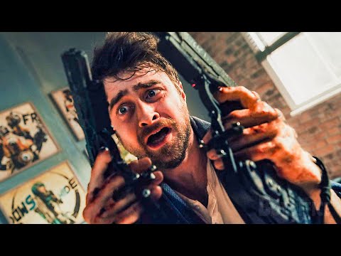 He wakes up with guns nailed to his hands | Guns Akimbo | CLIP