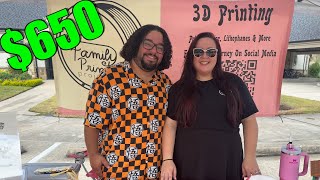 $650 AT A MASSIVELY PACKED Farmers Market | 3D Printing Business Ep54