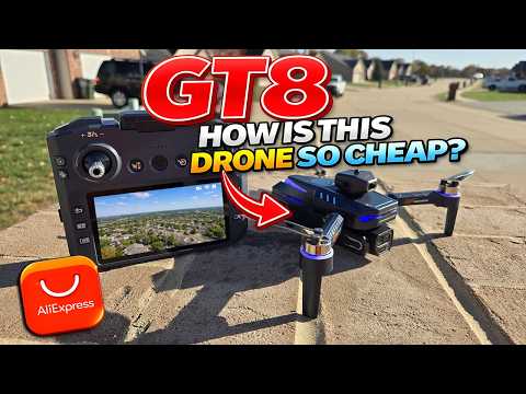 How is this DRONE so CHEAP?? | GT8 Drone with HUGE SCREEN