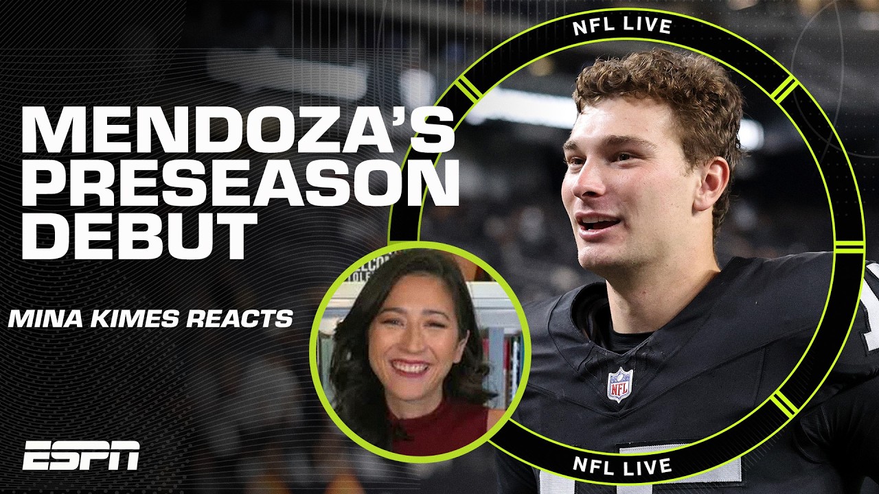 Mina Kimes reacts to Fernando Mendoza’s NFL debut: ‘I was IMPRESSED’ 👏 | NFL Live