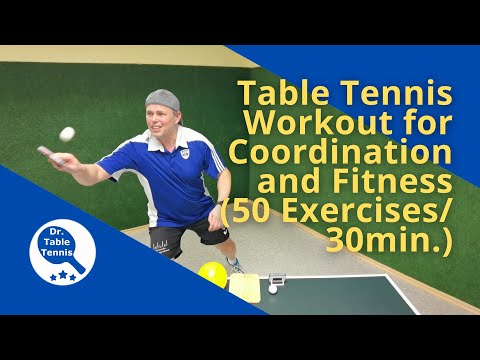 Table Tennis Home Workout (50 Exercises in 30min.)
