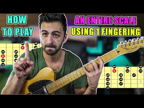 ONE Simple Shape to Cover Entire Scales - Three Notes per String Scales Guitar Lesson
