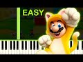 SUPER MARIO 3D WORLD EASY Piano Tutorial