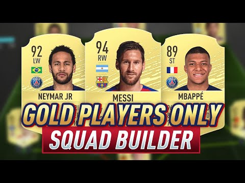 BEST POSSIBLE (GOLD ONLY) TEAM For 3 MillIon Coins - FIFA 20 SQUAD BUILDER