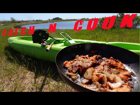 Catch N Cook Stocked Spring Rainbow Trout! Cooking Outdoors
