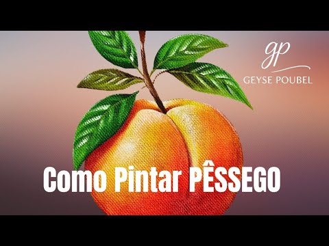 How to paint PEACH - Fabric painting