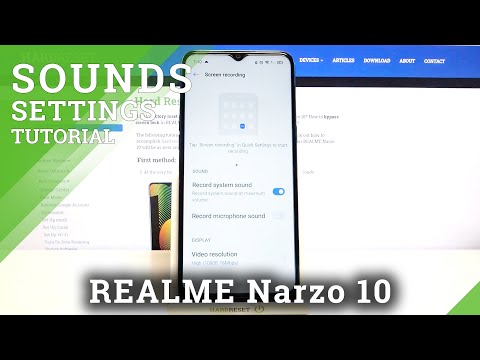 How to Locate Sound Settings on REALME Narzo 10 – Customize Sounds