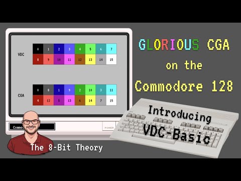 C128‘s VDC vs IBM XT‘s CGA: 16 Color Graphics using the 30 year old VDC-Basic extension